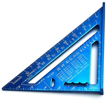 Hoek Heerser 7 Inch Aluminium Meten Heerser Houtwerk Driehoek Gradenboog K3KD