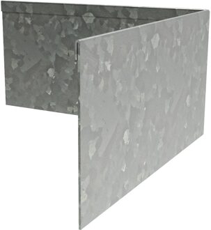 Hoek kantopsluiting verzinkt staal geplet