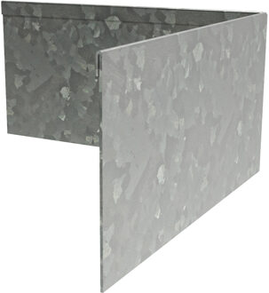 Hoek kantopsluiting verzinkt staal geplet