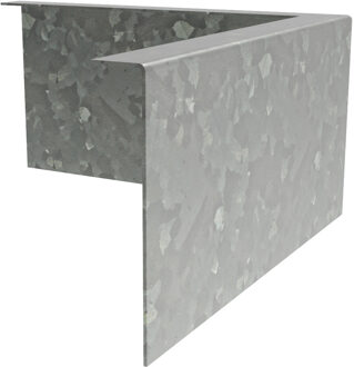 Hoek kantopsluiting verzinkt staal gezet