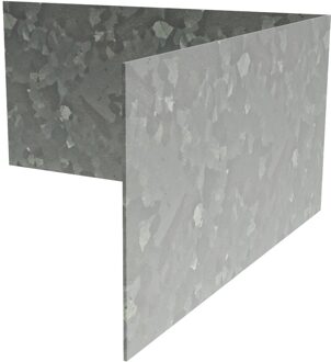 Hoek kantopsluiting verzinkt staal recht