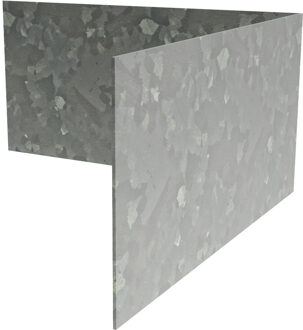 Hoek kantopsluiting verzinkt staal recht