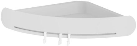 Hoek Opslag Houder Planken Badkamer Driehoekige Douche Plank Hoek Bad Opslag Houder Organizer Rack Zuignap A40 grijs