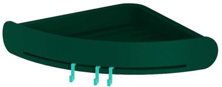Hoek Opslag Houder Planken Badkamer Driehoekige Douche Plank Hoek Bad Opslag Houder Organizer Rack Zuignap A40 groen