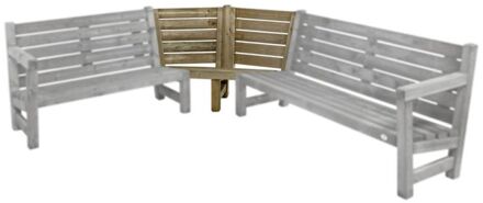 Hoek - Tuinbank - Bruin - 82x35 cm