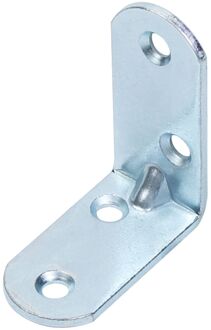 Hoekanker - Blauw Verzinkt Staal - Afgeronde Uiteinden - 40x40x19mm