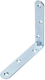 Hoekanker - Galvanisch Blauw Staal - Geribbeld Met Afgeronde Uiteinden - 100x100x19mm