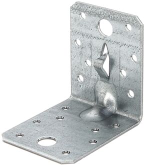 Hoekanker - Sendzimir Verzinkt Staal - Versterkt Rib - 70x70x55mm