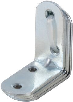 Hoekanker - Verzinkt Staal - Afgeronde Uiteinden - 40x40x19mm