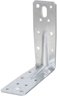 Hoekanker - Verzinkt Staal - Extra Sterk - 125x125x45x2,5mm