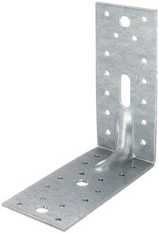 Hoekanker - Verzinkt Staal - Versterkt Met Rib - 150x150x65mm
