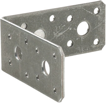 Hoekankers/stoelhoeken - 1x - verzinkt staal - breedte 4 cm - lengte 9 x 9 cm - Ijzerwaren