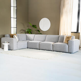 Hoekbank 'Amarillo' Links, kleur Staalgrijs