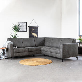 Hoekbank 'Amber' kleur Antraciet