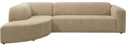 Hoekbank Astoria Links - Venro - Stof - Beige - 189x283x72 Cm
