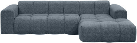 Hoekbank Beau Rechts - Raven - Donker - Stof - Blauw - 163x290x69.5 Cm