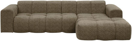 Hoekbank Beau Rechts - Raven - Stof - Bruin - 164x290x74 Cm