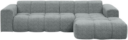 Hoekbank Beau Rechts - Raven - Stof - Grijs - 163x290x69.5 Cm