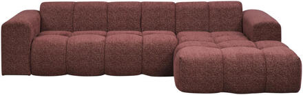 Hoekbank Beau Rechts - Raven - Wijn - Stof - Rood - 163x290x69.5 Cm