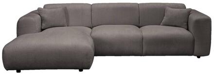 Hoekbank Claude Links - Stof - Taupe - 165x280x80 Cm