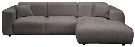 Hoekbank Claude Rechts - Stof - Taupe - 165x280x80 Cm