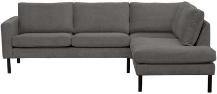 Hoekbank Collin Rechts - Antraciet - Stof - Grijs - 195x247x81 Cm