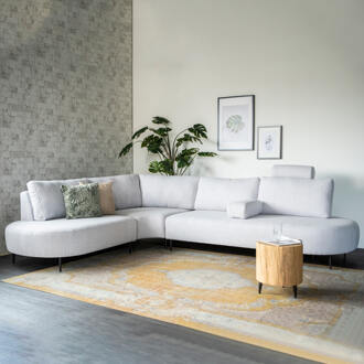 Hoekbank 'Danique' Links, kleur Lichtgrijs