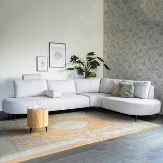 Hoekbank 'Danique' Rechts, kleur Lichtgrijs