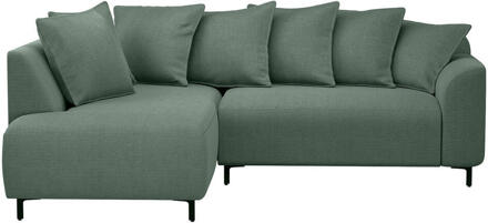 Hoekbank Elsa Links - Eden - Salie - Stof - Groen - 204x243x84 Cm