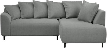 Hoekbank Elsa Rechts - Eden - Stof - Grijs - 204x243x84 Cm