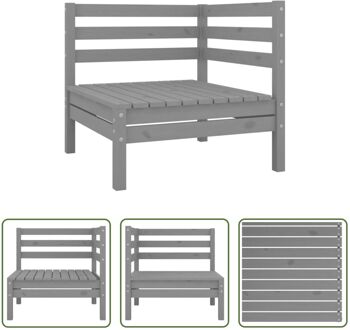 hoekbank Grenenhout - Grijs - 63.5 x 63.5 x 62.5 cm - Modulair