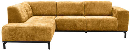 Hoekbank Lola Links - Oker - Stof - Geel - 191x259x78 Cm