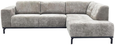 Hoekbank Lola Rechts - Stof - Beige - 191x259x78 Cm