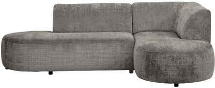 Hoekbank Luna Rechts - Cremona - Stof - Taupe - 170x260x80 Cm