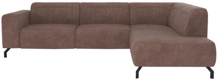 Hoekbank Otis Rechts - Koffie - Microleer - Bruin - 210x276x77 Cm