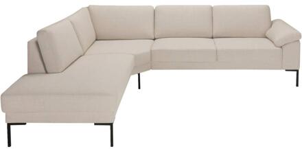Hoekbank Tom Links - Basel - Stof - Beige - 237x279x84 Cm