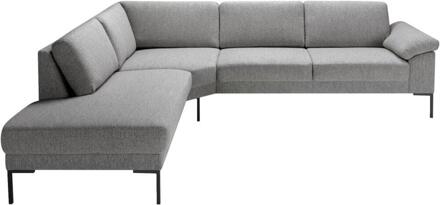 Hoekbank Tom Links - Monza - Stof - Grijs - 237x279x84 Cm