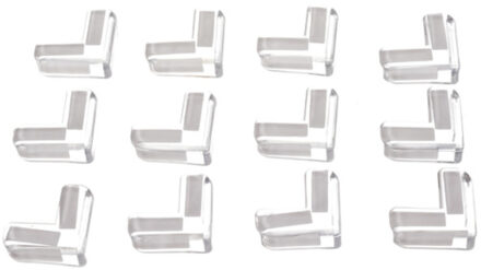 Hoekbeschermers - 12x stuks - transparant - baby veiligheid - tafel hoekbescherming
