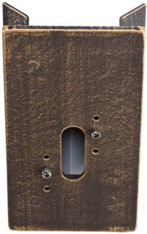 Hoekbevestiging voor buitenwandlampen, br-messing bruin / roest