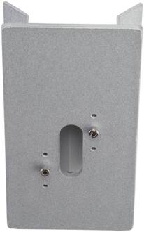 Hoekbevestiging voor buitenwandlampen, zilver alu / grijs / zink