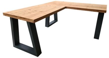 Hoekbureau - Vancouver Roasted wood - 200/150 200/150 Hout - Werkbureau