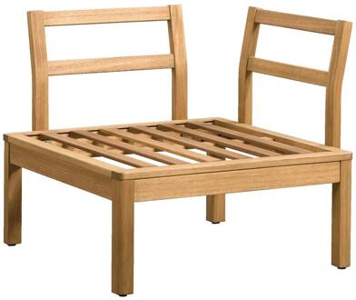 Hoekfauteuil Orleàns - Eucalyptus - 78x78x65 Cm - Hout - Bruin