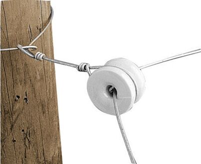 Hoekisolator Porselein - 6 stuks