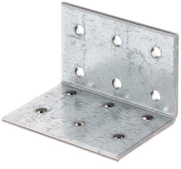 Hoekkoppelplaat Verzinkt 40x40x60x2,5mm