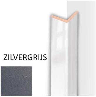 Hoeklijst MDF Sanimex Zilvergrijs 260 cm x 28 mm x 28 mm Sanimex