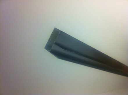 Hoekprofiel 90 Graden Tbv Glaswand 1 cm Lengte 200 cm Aqua Splash