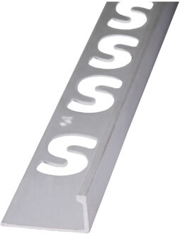 Hoekprofiel Faktum Aluminium Zilver Geanodiseerd Gecoat Wit 250 cm 8 mm Faktum