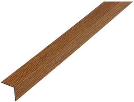 Hoekprofiel - Pvc Eiken - 20x20x1,5mm 2m