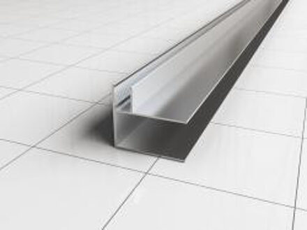 hoekprofiel tbv nisdeur+profiel met zijwand 10 mm Aqua Splash