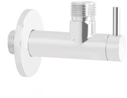 Hoekstopkraan Hotbath Cobber Rond met Filter Mat Wit